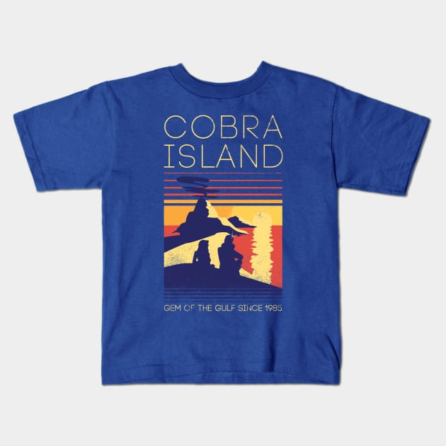 Visit Cobra Island Kids T-Shirt by DireBadger